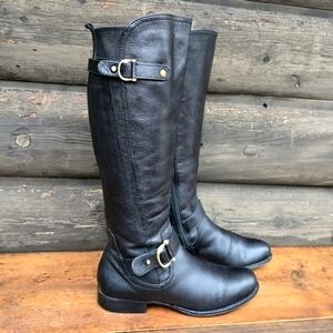 Naturalizer Jersey Classic Preppy, Pebbled Leather Equestrian Riding Boots  8M